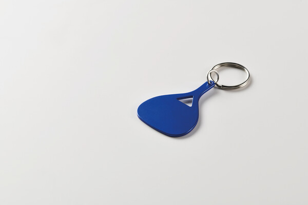 Portachiavi in alluminio Kepad - Blu