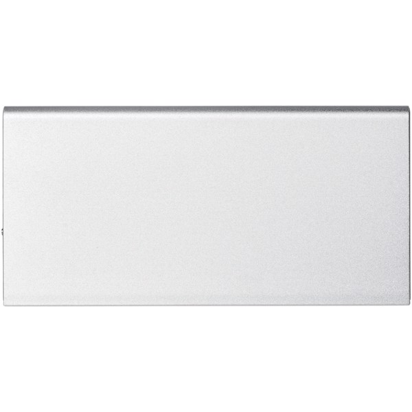 Plate 8000 mAh aluminium power bank - Silver
