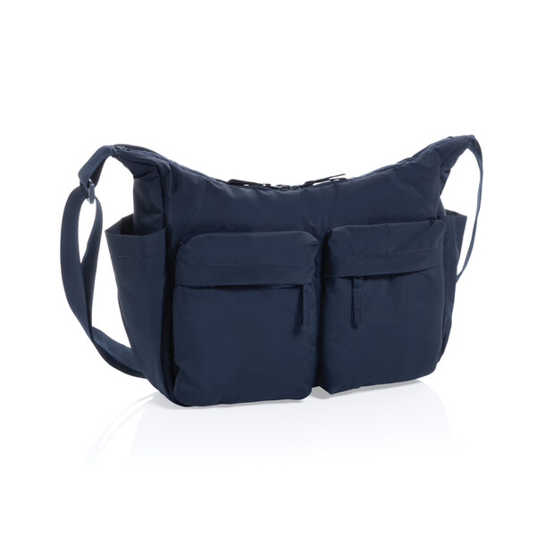 KENTO URBAN RCS recycled nylon padded crossover bag - Navy