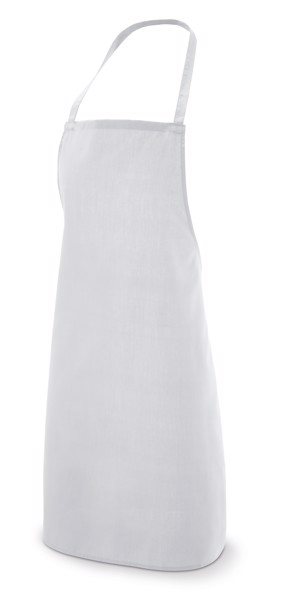 CURRY. Apron in cotton and polyester (180 g/m²) - White