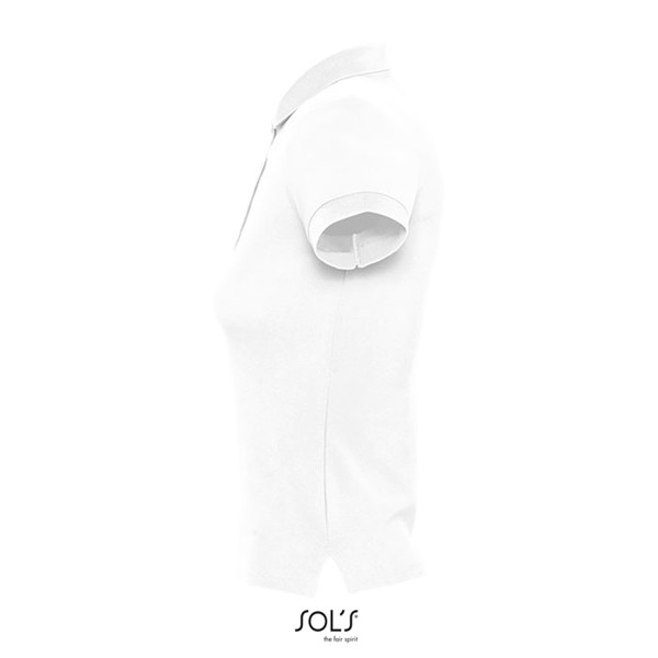 PEOPLE DAMEN POLO 210g - White / XXL