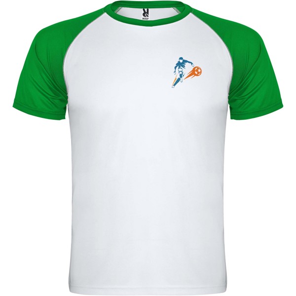 Indianapolis short sleeve unisex sports t-shirt - White / Fern Green / 2XL