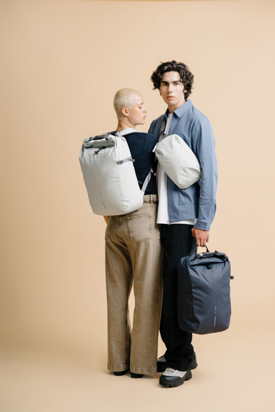 Sac à dos antivol et étanche Urban - Bleu Marine / Noir