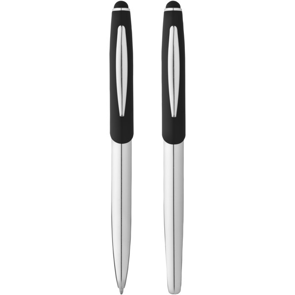 Geneva stylus ballpoint pen and rollerball pen set (blue ink)