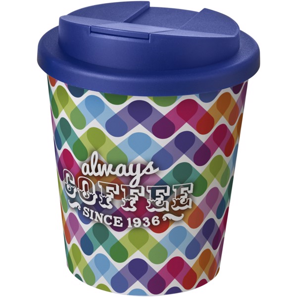 Gobelet isolant Americano® Espresso 250ml avec couvercle anti-fuite - Blanc / Bleu
