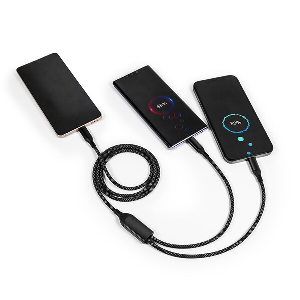 2in1 Fast Charging Data Cable UC075 - SILVER