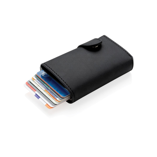 XD - Standard aluminium RFID cardholder with PU wallet