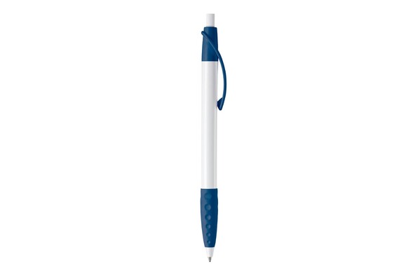 Cosmo ball pen rubber grip HC - White / Dark Blue