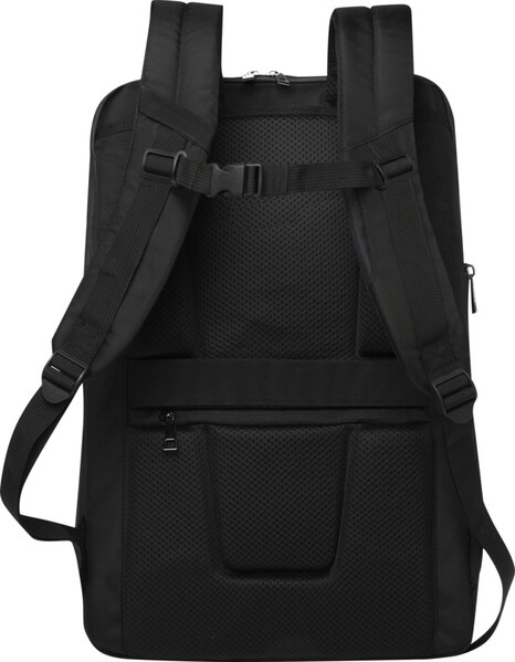 Mochila para portátil de 17" ampliável reciclada GRS de 35 L Expedition Pro - Preto liso