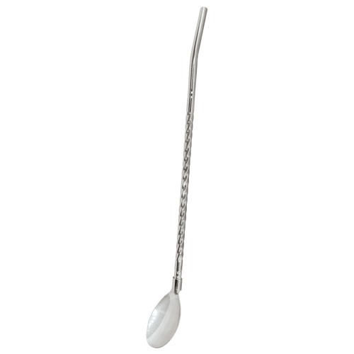 CUILLÈRE/PAILLE MÉLANGEUR EN INOX "QUEENS"