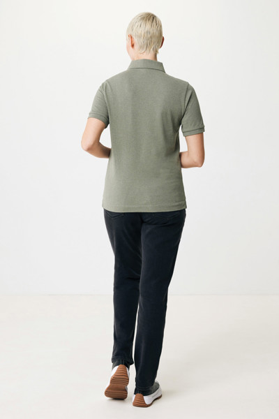 Polo tričko IQONIQ Yosemite z recykl. bavlny - Heather Green / XL