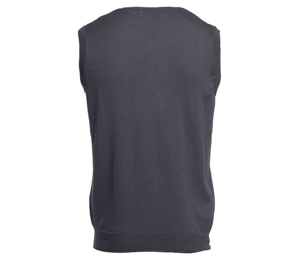 Pull sans manche col V - DARK GREY / L