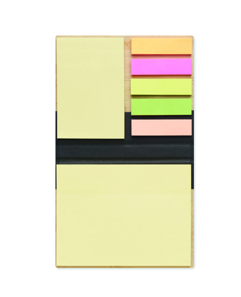 Set sticky notes capa de bambu Visionbam