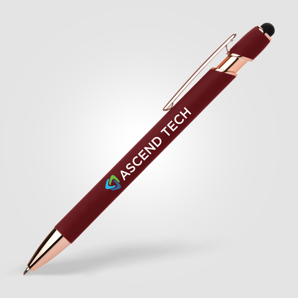 Lot de 100 Stylos Prince Softy Rose Gold avec Stylet- Goldstar/Goodpens