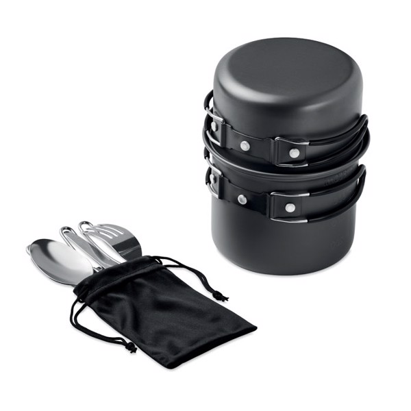 MB - 2 camping pots with cutlery Potty Set