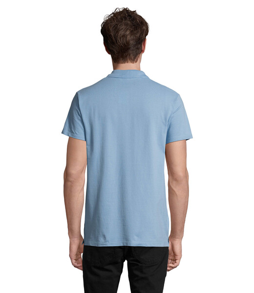 SPRING II  Polo homen  210g - Azul CéuXXL