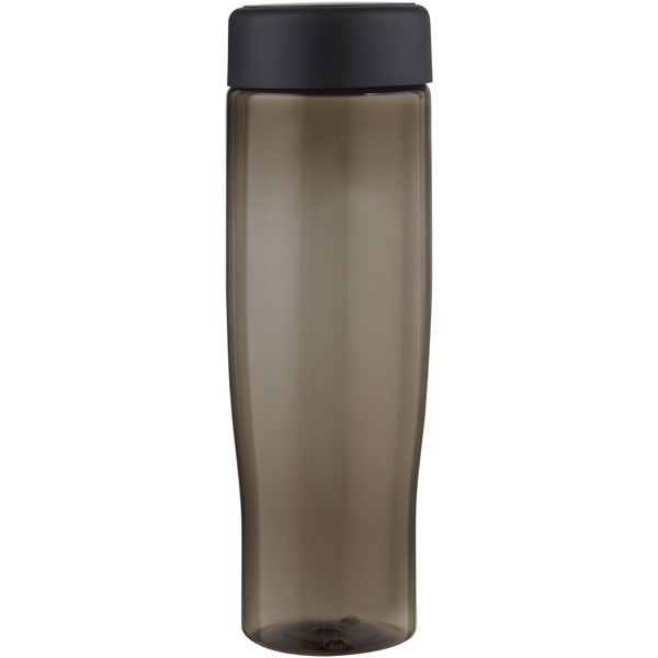 H2O Active® Eco Tempo 700 ml screw cap water bottle - Black / Charcoal