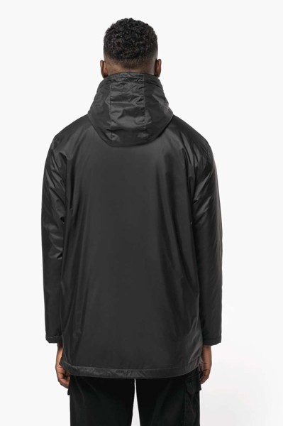 Unisex Hooded Jacket With Micro-Polarfleece Lining - Silver / 2XL