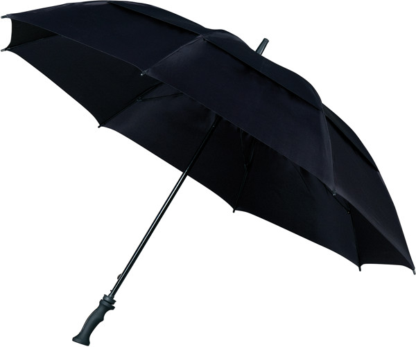 FALCONE - Parapluie tempte - Manuel - Impermable au vent -  130 cm - Noir