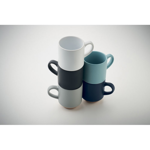 Ceramic stackable mug 170 ml Cerack - White