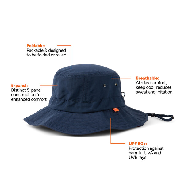 Bob Anti-UV UPF 50+ Nordic Drift Horizon RCS - Bleu Marine