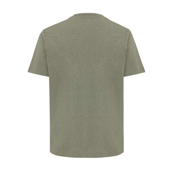 T-shirt coupe boxy en coton recyclé IQONIQ Teide - Heather Green / L