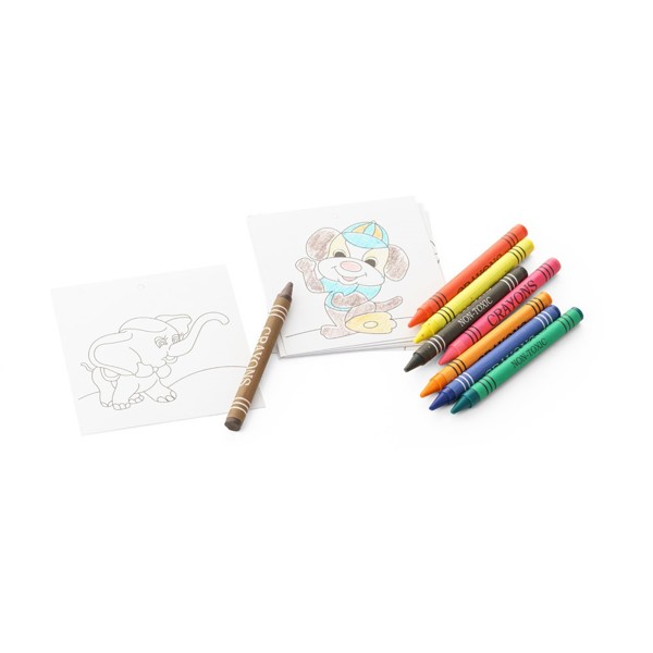 PS - JAGUAR. Colouring set with 8 crayons