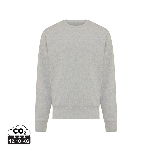 Mikina Iqoniq Kruger relaxed fit z recykl. bavlny - Heather Grey / XL