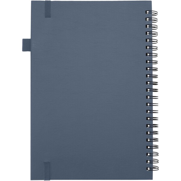 Liss A5 recycled plastic hard cover spiral notebook - Ocean Blue
