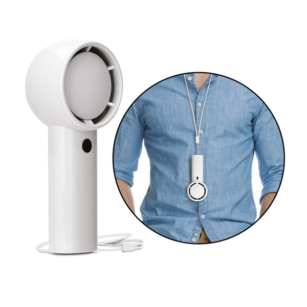 PORTABLE RECHARGEABLE FAN - Blanc / 