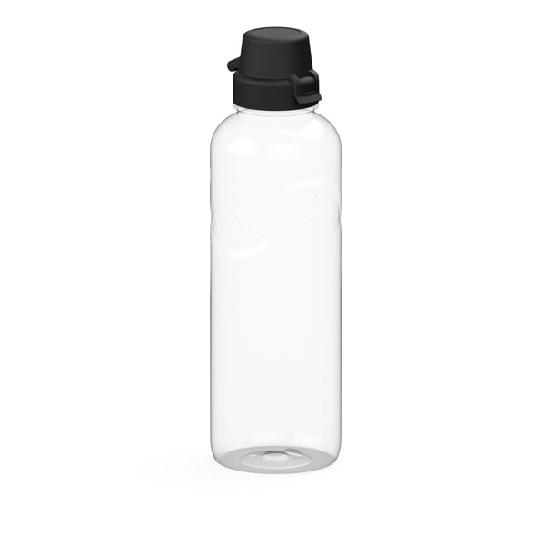 Drink Bottle Carve "School" 1.0 L - Transparent / White