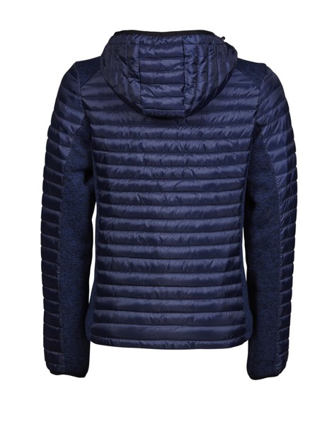 Ladies Hooded Outdoor Crossover Jacket - Space Grey / Grey Melange / 3XL