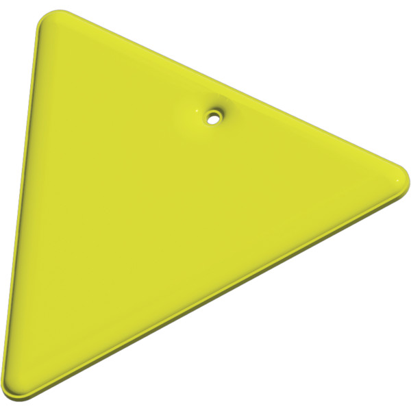 Pendente refletor de PVC em forma de triângulo invertido RFX™ - Amarelo neón