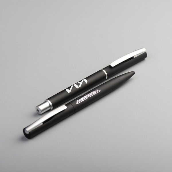 LYD Roller - BND182RB - Stylo à bille roulante en acier inoxydable recyclé