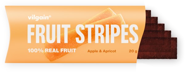 Vilgain Fruit Stripes 20 g Apple and apricot