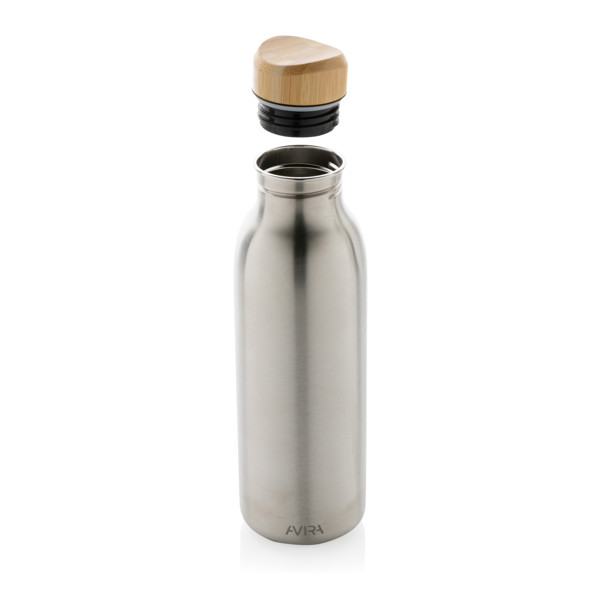 Bottiglia Avira Alcor in acciaio riciclato RCS 600ml - Color Argento