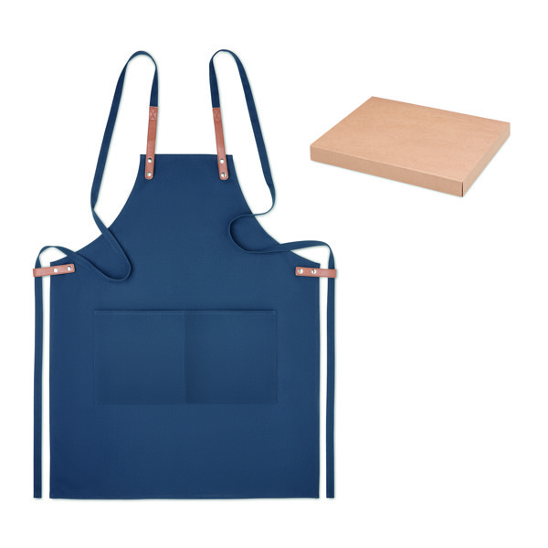 Grembiule in cotone organico Nagpur Colour - Blu