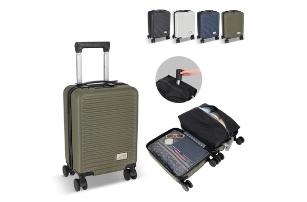 InSideOut underseat vacuum trolley with removable wheels - Dark Grey