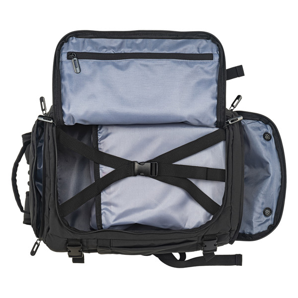 Cabin Size Travel Backpack / Suitcase With Laptop Holder (15) In Polyester - Black