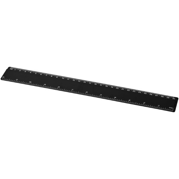 Plastové pravítko 30 cm Renzo - Jednofarebná čierna