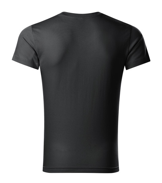Tričko Pánské Malfini® Slim Fit V-Neck - Ebony Gray / 3XL