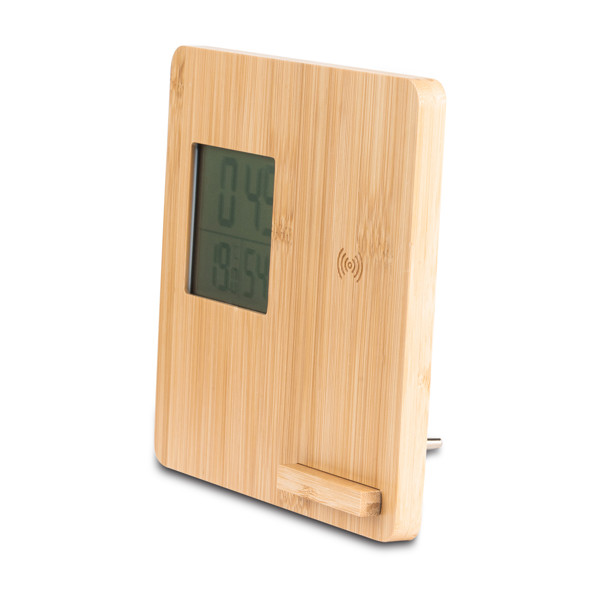 Hixon weather station with wireless charger - Beige