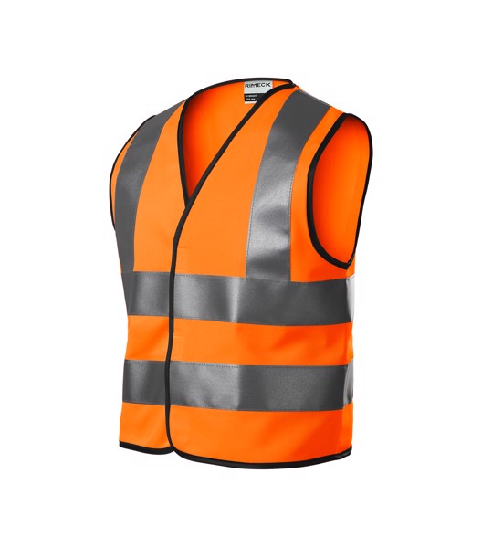 Safety Vest Kids Rimeck HV Bright - Fluorescent Orange / 6-8 years