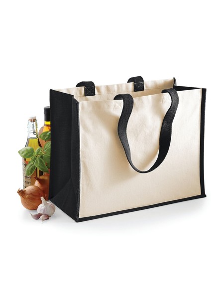 Printers Jute Classic Shopper - Black