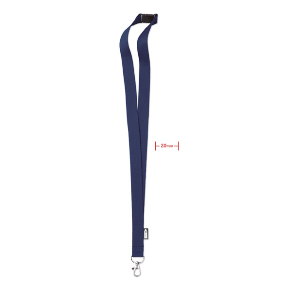 Lanyard in RPET Lany Rpet - Blu