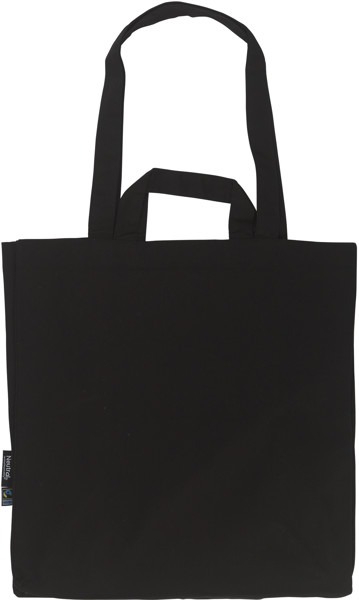 Bio Fairtrade Twill Baumwolltasche Neutral | O 90030 - Black / onesize