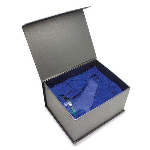 TROFEU VIDRO FORMA VELA