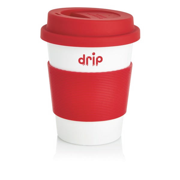 PLA coffee cup - Red / White