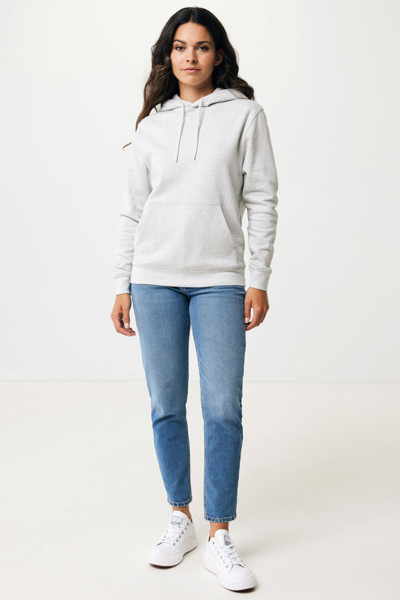Lehká mikina s kapucí Iqoniq Rila z recykl. bavlny - Light Heather Grey / XXL