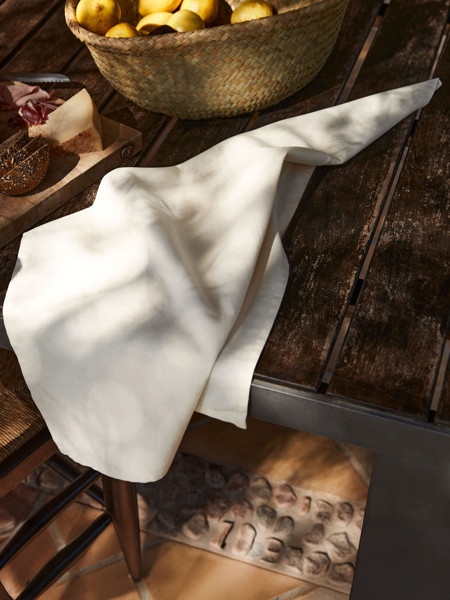 Organic Cotton Tea Towel - White